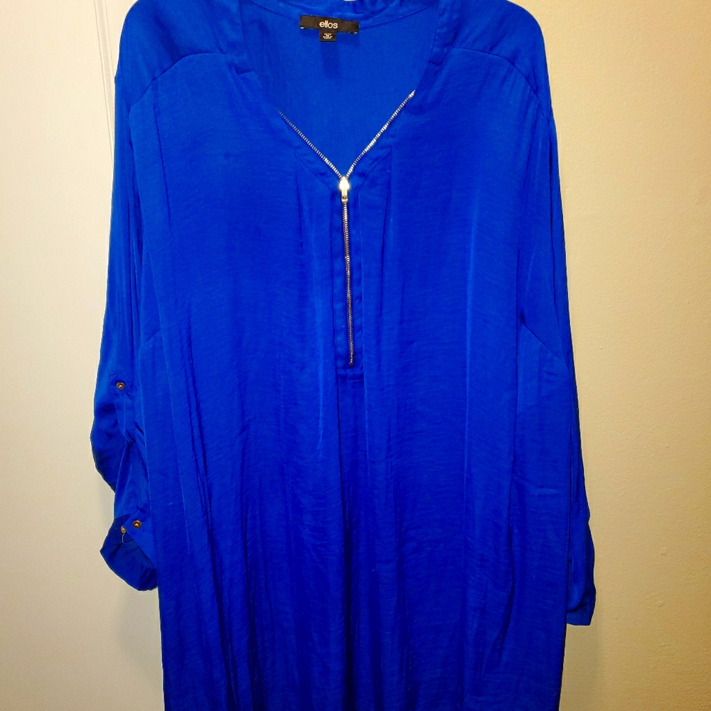 Ellos Silky Zippered Tunic